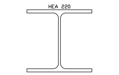 HEA 220 sembolünün önizlemesi, blok SEC_HEA220