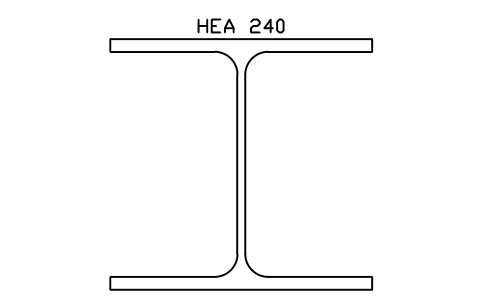 HEA 240 sembolünün önizlemesi, blok SEC_HEA240