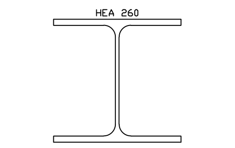 HEA 260 sembolünün önizlemesi, blok SEC_HEA260