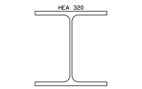 HEA 320 sembolünün önizlemesi, blok SEC_HEA320