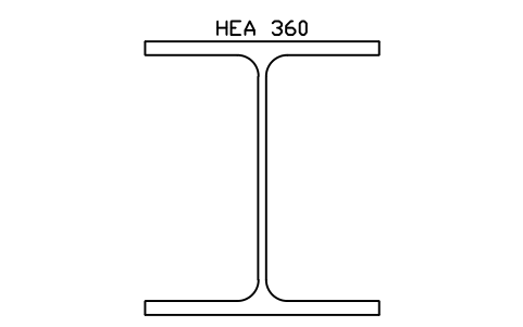 HEA 360 sembolünün önizlemesi, blok SEC_HEA360