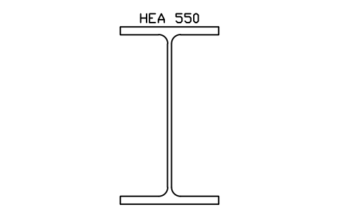 HEA 550 sembolünün önizlemesi, blok SEC_HEA550