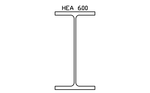 HEA 600 sembolünün önizlemesi, blok SEC_HEA600