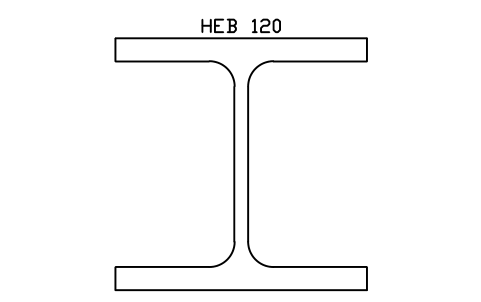 HEB 120 sembolünün önizlemesi, blok SEC_HEB120