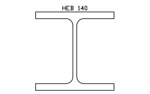 HEB 140 sembolünün önizlemesi, blok SEC_HEB140