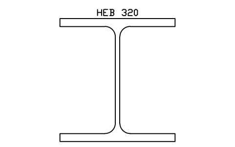 HEB 320 sembolünün önizlemesi, blok SEC_HEB320