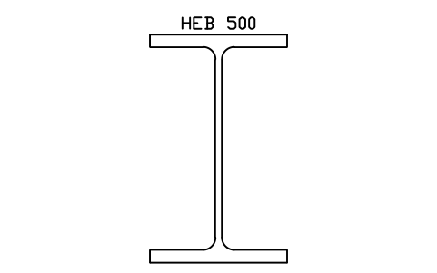 HEB 500 sembolünün önizlemesi, blok SEC_HEB500