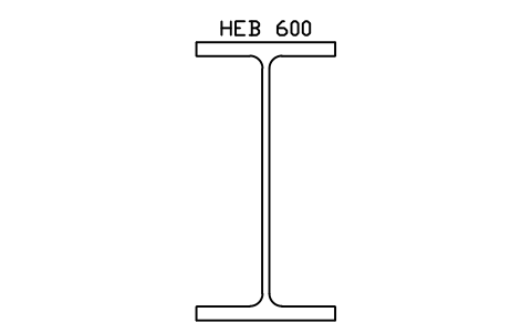 HEB 600 sembolünün önizlemesi, blok SEC_HEB600