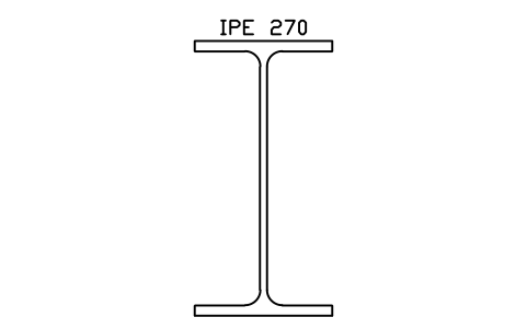 IPE 270 sembolünün önizlemesi, blok SEC_IPE270