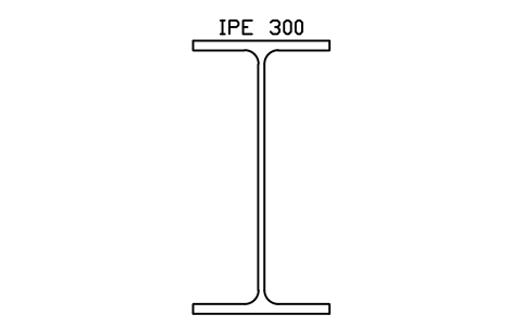 IPE 300 sembolünün önizlemesi, blok SEC_IPE300