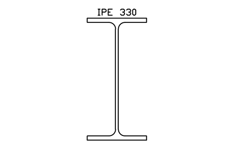IPE 330 sembolünün önizlemesi, blok SEC_IPE330