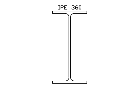 IPE 360 sembolünün önizlemesi, blok SEC_IPE360