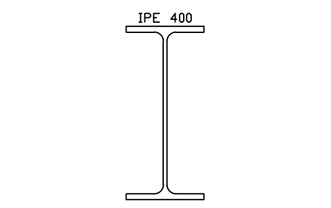 IPE 400 sembolünün önizlemesi, blok SEC_IPE400