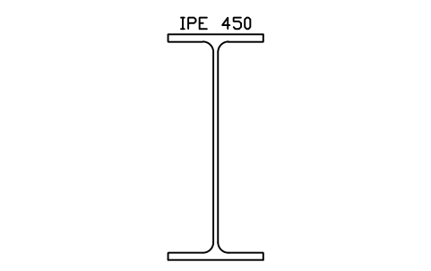 IPE 450 sembolünün önizlemesi, blok SEC_IPE450