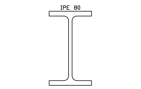 IPE 80 sembolünün önizlemesi, blok SEC_IPE80