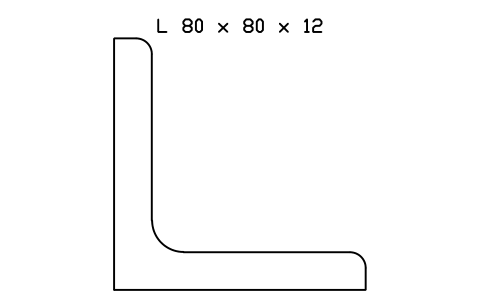 L 80 x 80 x 12 sembolünün önizlemesi, blok SEC_L80X80X12