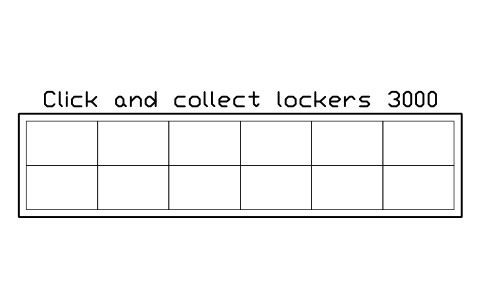 Anteprima del simbolo Click and collect lockers 3000, blocco SMK_CLICK_COLLECT