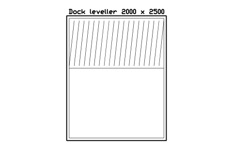 Anteprima del simbolo Dock leveller 2000 x 2500, blocco SMK_DOCK_LEVELLER