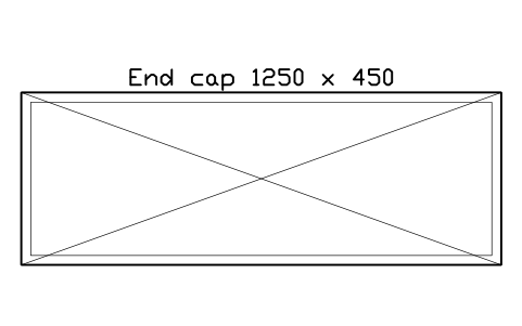Anteprima del simbolo End cap 1250 x 450, blocco SMK_ENDCAP_1250