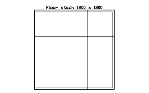 Anteprima del simbolo Floor stack 1200 x 1200, blocco SMK_FLOOR_STACK
