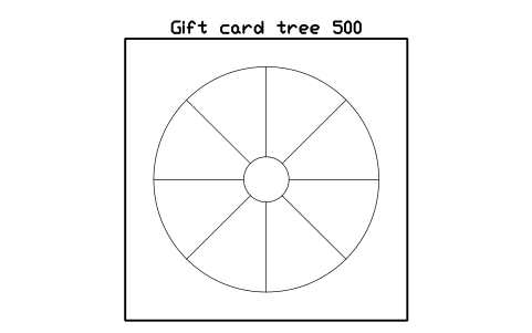 Anteprima del simbolo Gift card tree 500, blocco SMK_GIFT_CARD