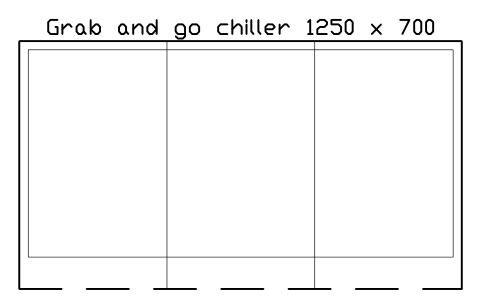 Anteprima del simbolo Grab and go chiller 1250 x 700, blocco SMK_GRABGO_CASE