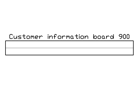 Anteprima del simbolo Customer information board 900, blocco SMK_INFO_BOARD