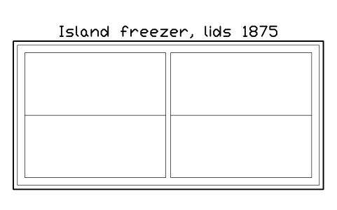 Anteprima del simbolo Island freezer, lids 1875, blocco SMK_ISLAND_FREEZER_1875