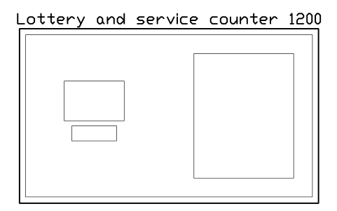 Anteprima del simbolo Lottery and service counter 1200, blocco SMK_LOTTERY