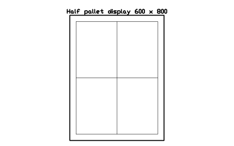 Anteprima del simbolo Half pallet display 600 x 800, blocco SMK_PALLET_HALF