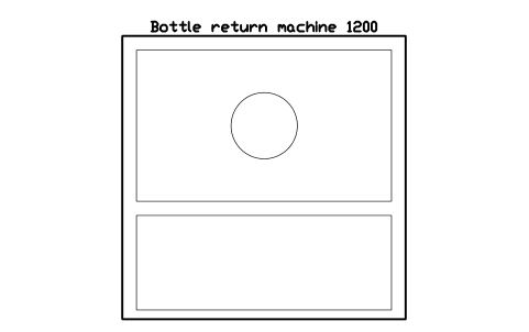 Anteprima del simbolo Bottle return machine 1200, blocco SMK_REVERSE_VEND