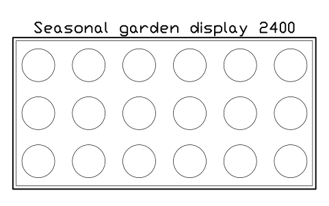 Anteprima del simbolo Seasonal garden display 2400, blocco SMK_SEASONAL_GARDEN