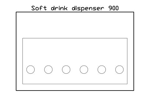 Anteprima del simbolo Soft drink dispenser 900, blocco SMK_SODA_DISP