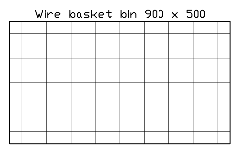 Anteprima del simbolo Wire basket bin 900 x 500, blocco SMK_WIRE_BASKET