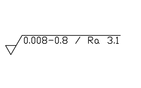 Anteprima del simbolo banda di trasmissione 0.008-0.8, Ra 3.1, blocco SUR_BAND_RA