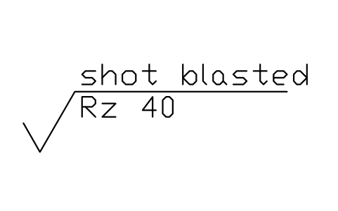 Anteprima del simbolo Pallinato, Rz 40, blocco SUR_METH_BLASTED
