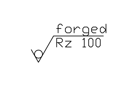 Anteprima del simbolo Forgiato, Rz 100, blocco SUR_METH_FORGED