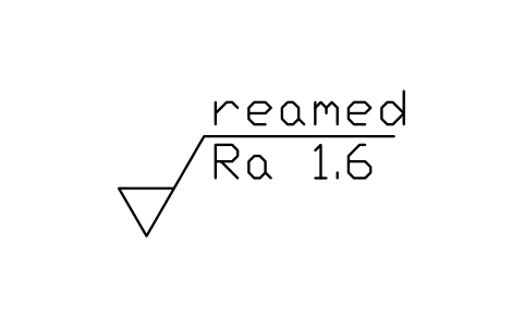 Anteprima del simbolo Alesato, Ra 1.6, blocco SUR_METH_REAMED