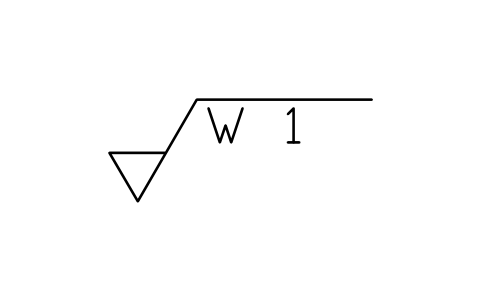 Anteprima del simbolo motivo W 1, blocco SUR_MOTIF_W