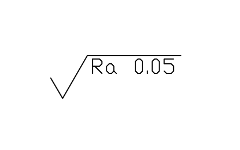 Anteprima del simbolo Ra 0.05, processo qualsiasi, blocco SUR_RA_0_05_ANY