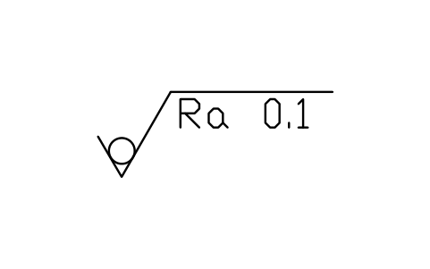 Anteprima del simbolo Ra 0.1, senza asportazione, blocco SUR_RA_0_1_NR