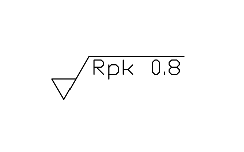 Anteprima del simbolo Rpk 0.8, altezza picchi ridotta, blocco SUR_RPK_0_8