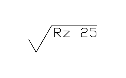 Anteprima del simbolo Rz 25, processo qualsiasi, blocco SUR_RZ_25_ANY