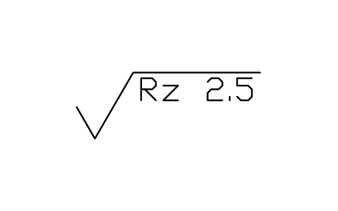 Anteprima del simbolo Rz 2.5, processo qualsiasi, blocco SUR_RZ_2_5_ANY