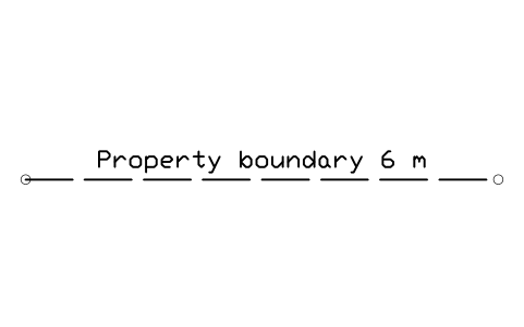 Preview of the Property boundary 6 m symbol, block POL_BOUNDARY_LINE