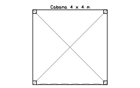 Preview of the Cabana 4 x 4 m symbol, block POL_CABANA_4X4