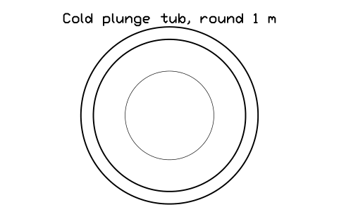 Preview of the Cold plunge tub, round 1 m symbol, block POL_COLD_PLUNGE_R10