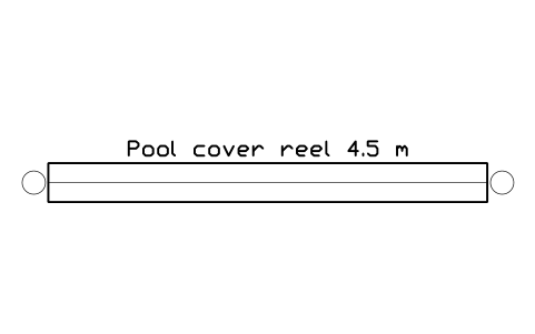 Preview of the Pool cover reel 4.5 m symbol, block POL_COVER_REEL