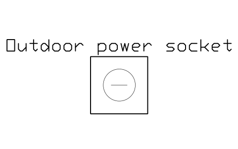 Preview of the Outdoor power socket symbol, block POL_EV_CHARGER