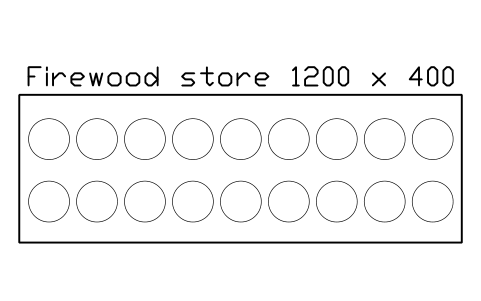 Preview of the Firewood store 1200 x 400 symbol, block POL_FIREWOOD_STORE